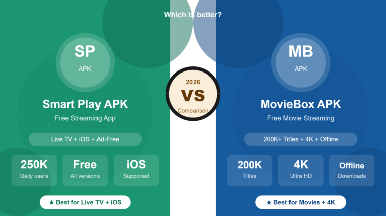 Smart Play APK vs MovieBox APK